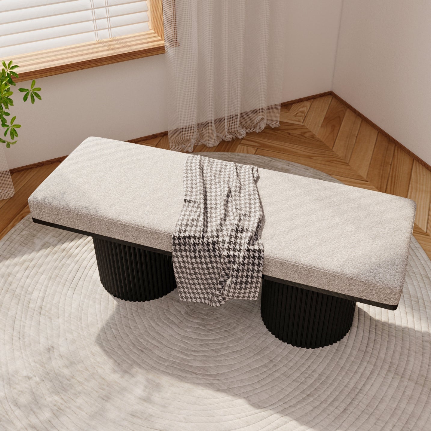 Upholstered Bench with Modern Style and Comfort
