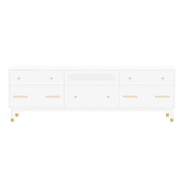 U-Can TV Stand for 75+ Inch TV Entertainment Center TV Media Console Table Modern TV Stand