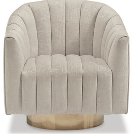 Penzlin - Swivel Accent Chair - Pearl