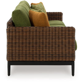 Horizon Hall - Sofa With Cushion - Brown / Green
