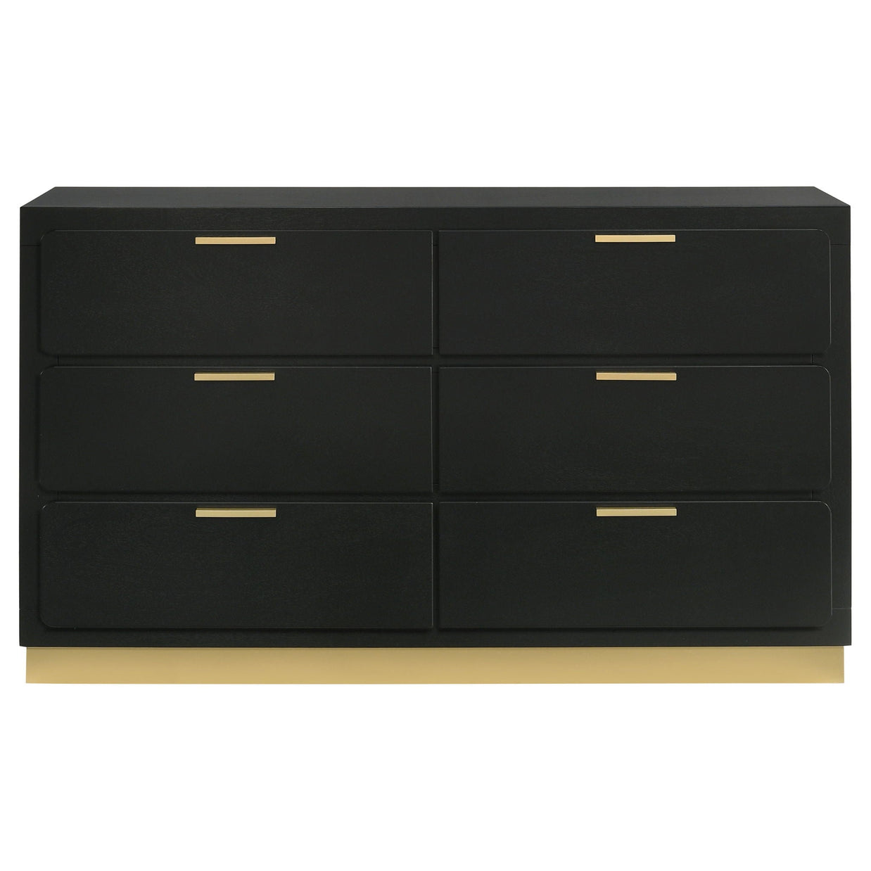Caraway 6-drawer Dresser Black