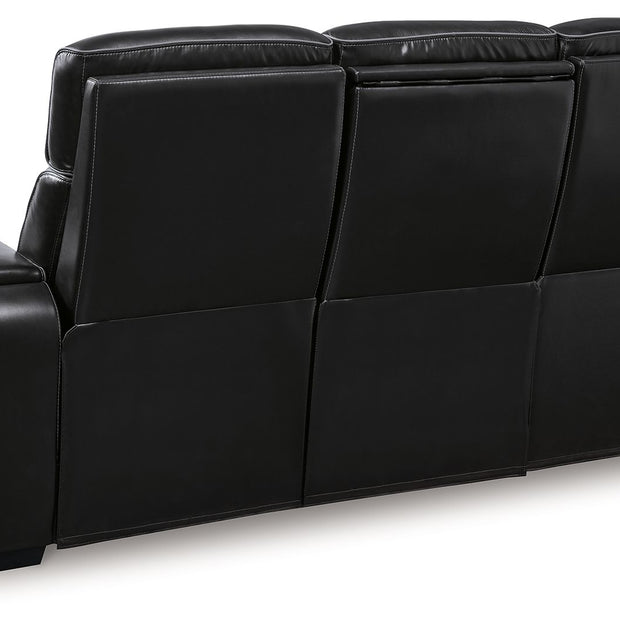 Boyington - 2 Pc. - Power Reclining Sofa And Loveseat - Black