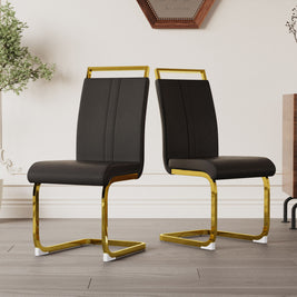 Side Dining Room Chair, Padded Seat High Back