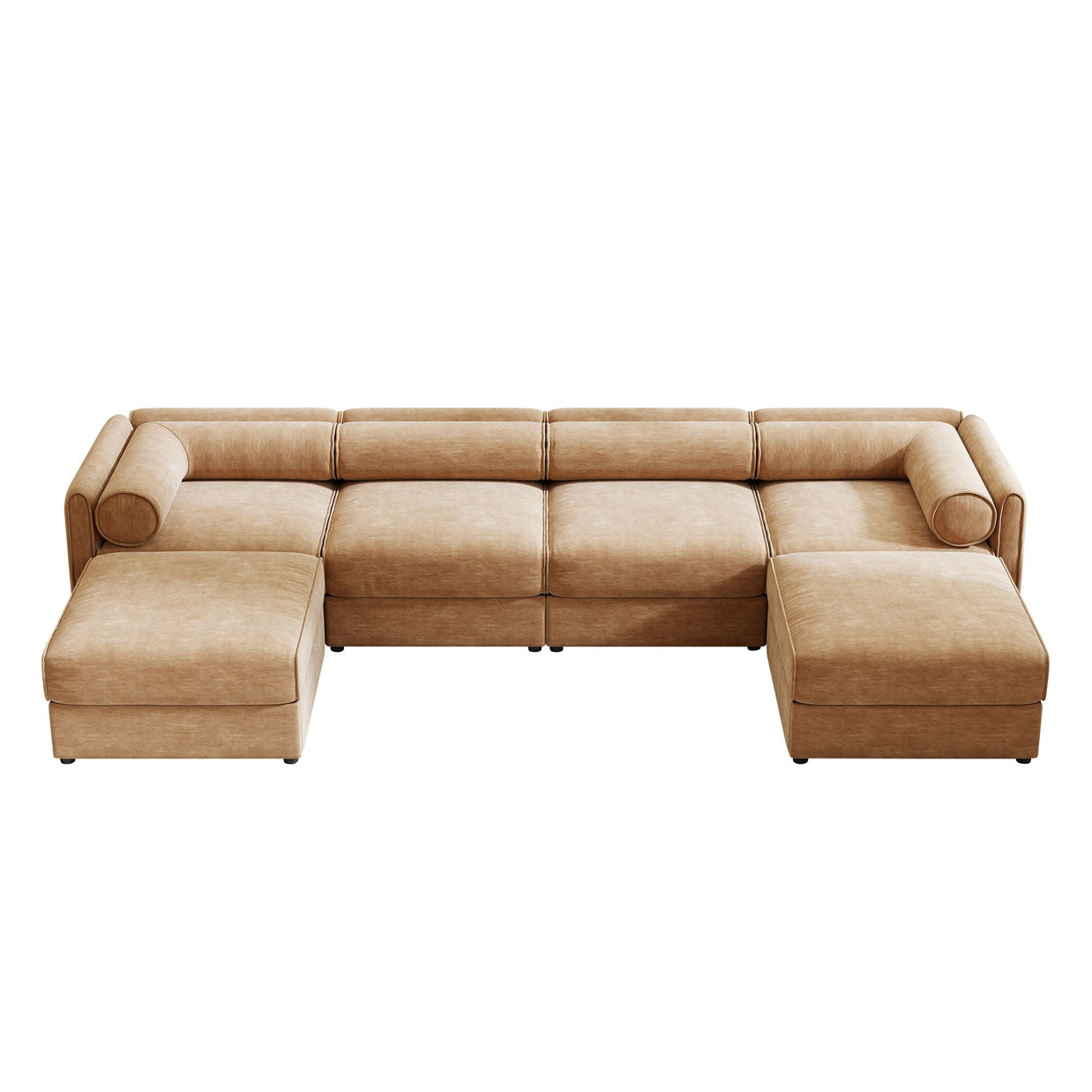 Contemporary Elegant Sofa With Storage And Ottoman