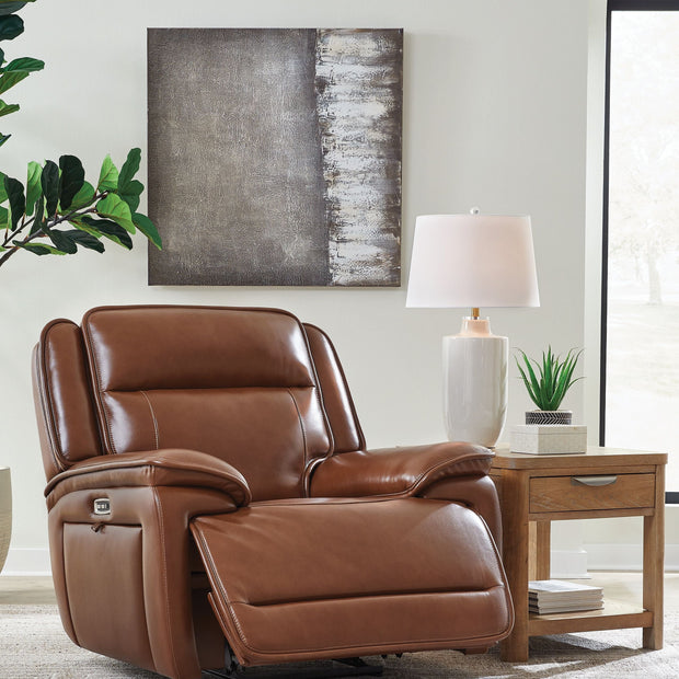 Healy Pier - Power Recliner / Adj Headrest - Chocolate