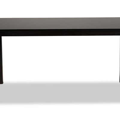 Baxton Studio Eveline Modern and Contemporary Espresso Brown Finished Rectangular Wood Dining Table