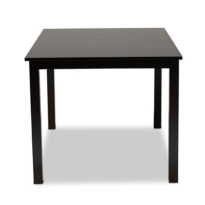 Baxton Studio Eveline Modern and Contemporary Espresso Brown Finished Rectangular Wood Dining Table