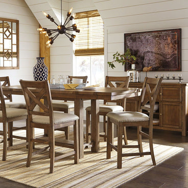 Moriville - Rectangular Dining Table Set - Counter Height