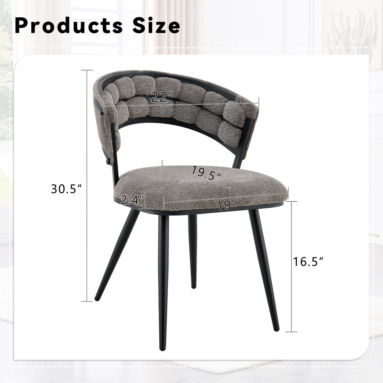 Dining Chairs For Dining Room & Kitchen (Set of 2)
