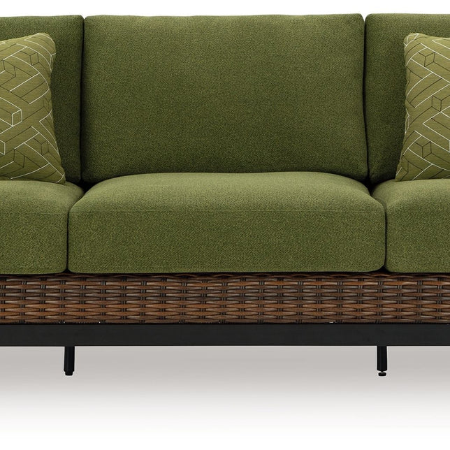 Horizon Hall - Sofa With Cushion - Brown / Green