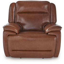 Healy Pier - Power Recliner / Adj Headrest - Chocolate