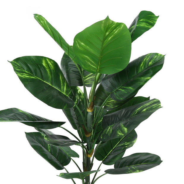 54" Tall, Artificial Plant, Dieffenbachia Tree, Indoor, Faux, Fake, Floor, Greenery, Potted, Real Touch, Decorative - Green / Black