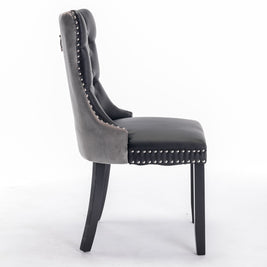 Nikki Collection Modern Tufted Dining Chair Set