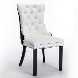 Nikki Collection Modern Tufted Dining Chair Set