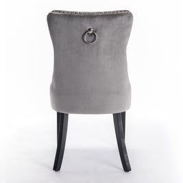 Nikki Collection Modern Tufted Dining Chair Set