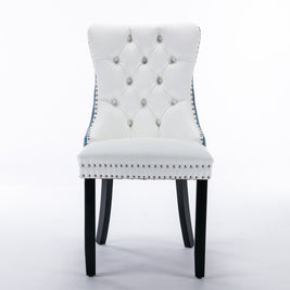 Nikki Collection Modern Upholstered Dining Chair Set