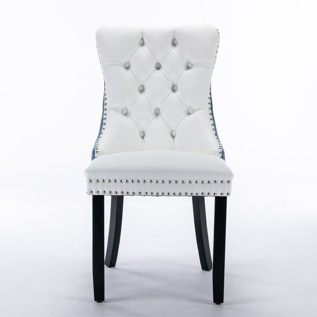 Nikki Collection Modern Upholstered Dining Chair Set