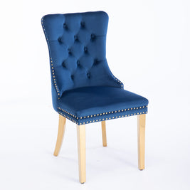 Nikki Collection Modern Velvet Upholstered Dining Chair Set of 2