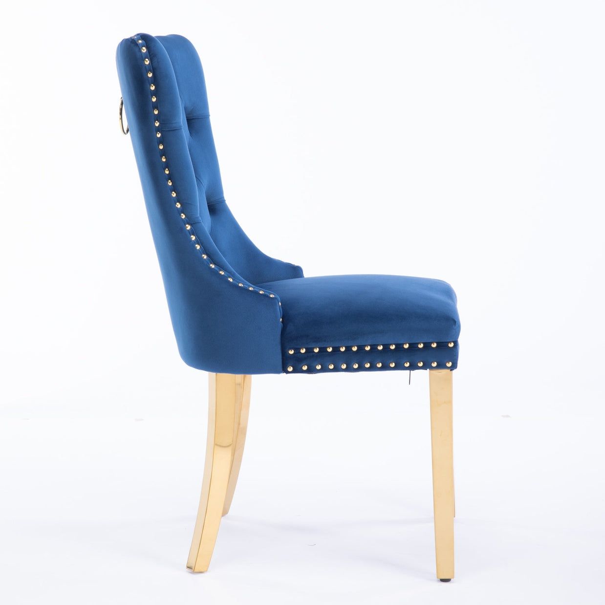 Nikki Collection Modern Velvet Upholstered Dining Chair Set of 2