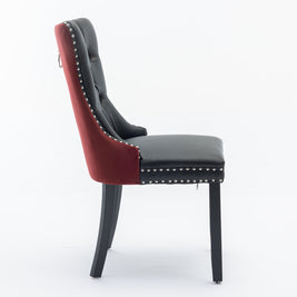 Nikki Collection Modern Tufted Dining Chair Set - 2-Pcs