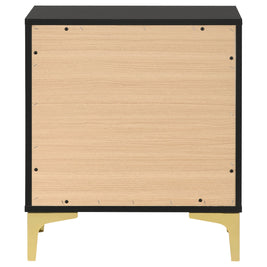Kendall 2-drawer Nightstand Black