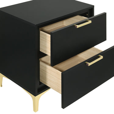 Kendall 2-drawer Nightstand Black