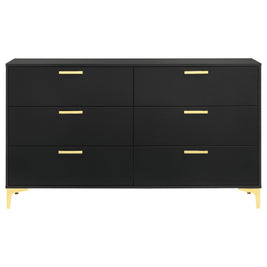 Kendall 6-drawer Dresser Black