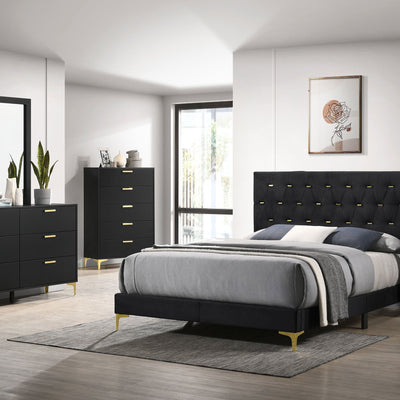 Kendall 6-drawer Dresser Black