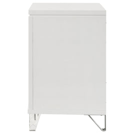 Marmore 2-drawer Nightstand Bedside Table White