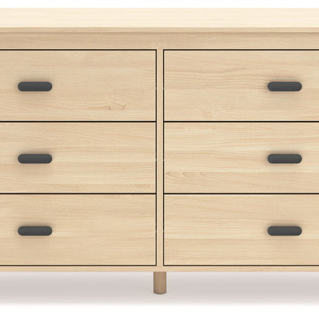 Cabinella - Six Drawer Dresser - Tan