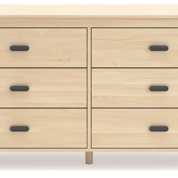 Cabinella - Six Drawer Dresser - Tan