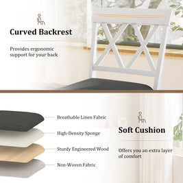 Counter Height Swivel Bar Stools with Upholstered Seat