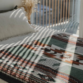 Wylde Brigade - Quilotoa Aztec Reversible Blanket Throw