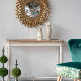 Sunburst Design Wall Mirror Decorative en For Entryway, Modern Living Room - Gold