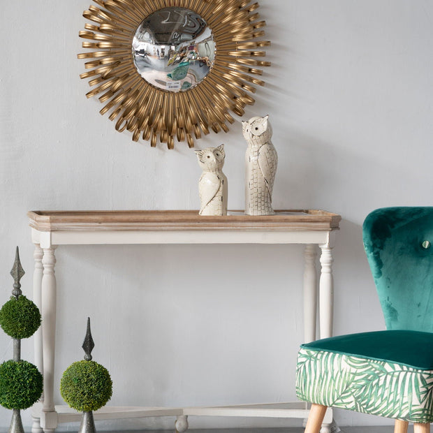 Sunburst Design Wall Mirror Decorative en For Entryway, Modern Living Room - Gold