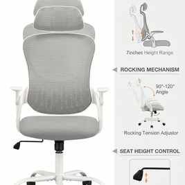 Ergonomic Mesh Office Chair – Multi Color High Back Chair with Lumbar Support