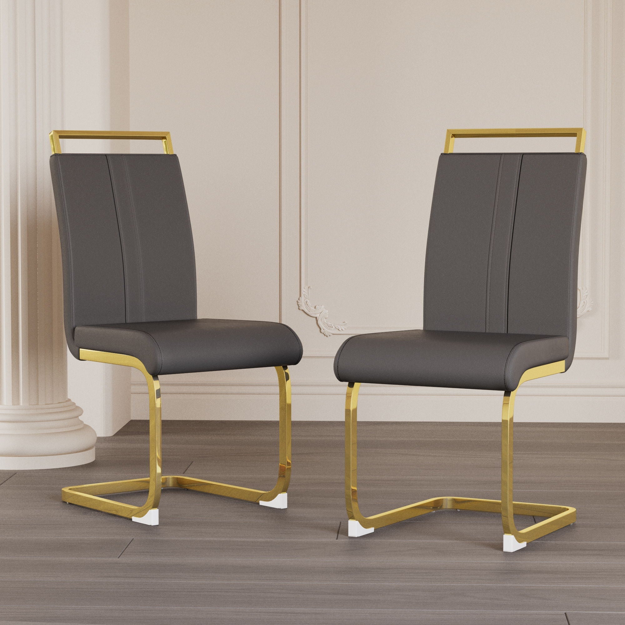 Side Dining Room Chair, Padded Seat High Back