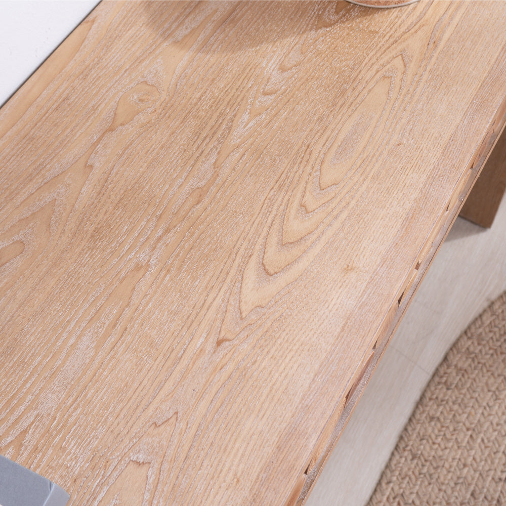 Rustic Console Table with Natural Log Accents | 62