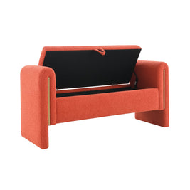 Modern Teddy Bed End Bench with Arms and Storage