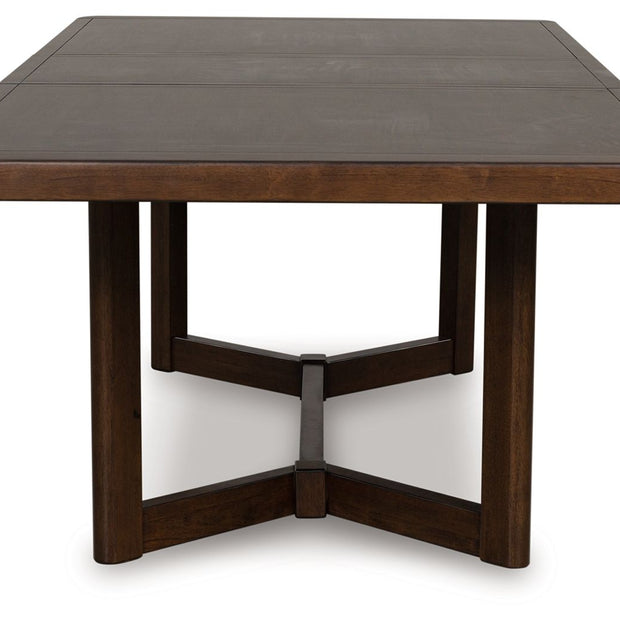 Dilenno - Rectangular Dining Room Extension Table - Dark Brown