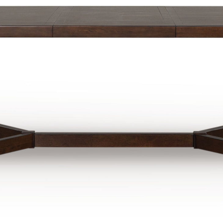 Dilenno - Rectangular Dining Room Extension Table - Dark Brown