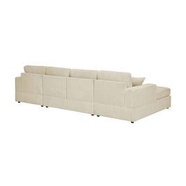 3 Piece Double Chaise Sectional Sofa