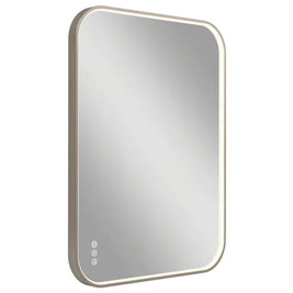 Artika Royce 32” x 24” LED Wall Mirror with Defogger  Brushed Nickel