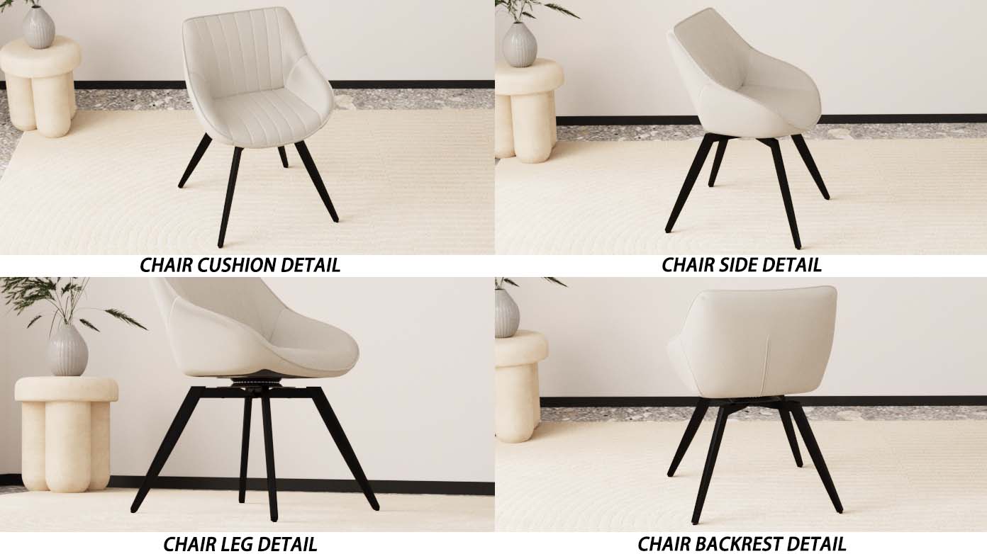 Set of 2 Dining Chairs - Medieval Modern Kitchen Design