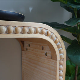 Waterfall Console Table with Wood Bead Trim 59