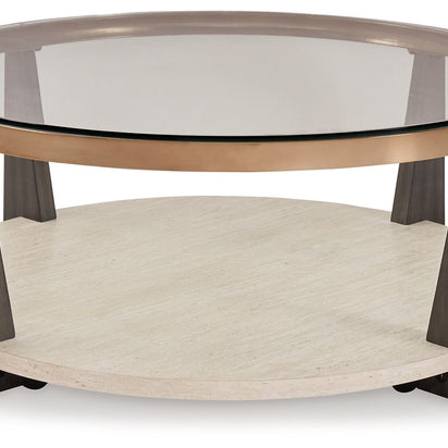 Frazwa - Round Cocktail Table - Multi