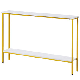 44 Inch Console Table with Shelf with Dual Anti-Tipping Kits