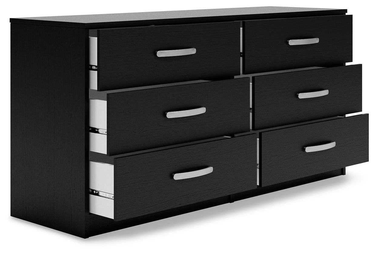 Finch - Six Drawer Dresser - 29'' Height - Black