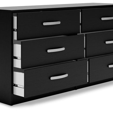 Finch - Six Drawer Dresser - 29'' Height - Black