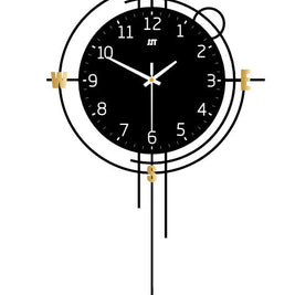 Modern Iron Wall Clock Metal Decorative Home Decor